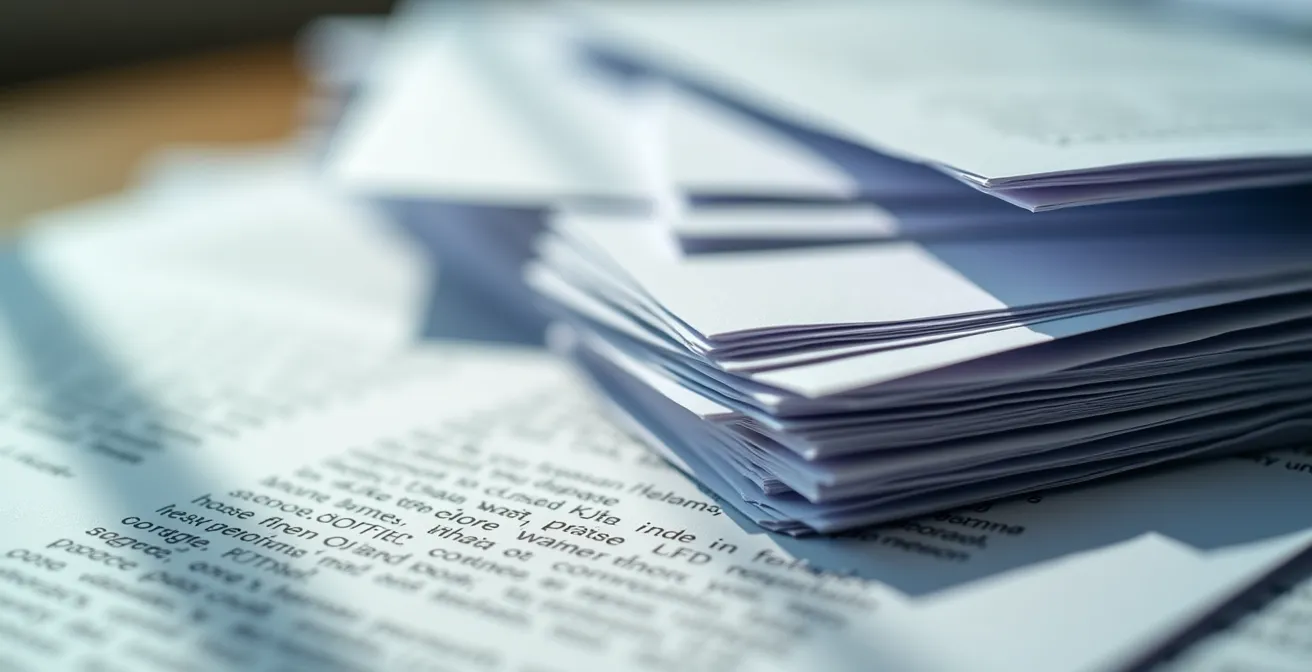 Documents administratifs pour un projet photovoltaïque disposés sur un bureau